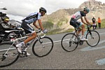 Frank Schleck pendant la dix-neuvi�me �tape du Tour de France 2011
